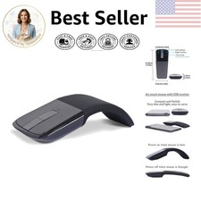 Bluetooth Arc Mouse: Foldable & Slim Wireless Travel Mouse for Laptops & Tablets picture