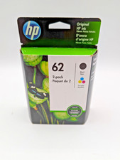 1 Box Genuine HP 62 Black & 62 Tri-Color Ink 2-Pack ENVY picture