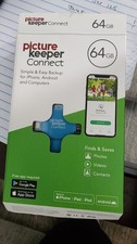 Picture Keeper Connect 64GB Smart USB Photo Backup Drive iPhone Android Open Box picture