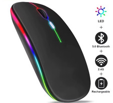 Wireless Mouse Rechargeable Silent LED Backlit Mice PC Laptop Computer Mous 2.4G picture