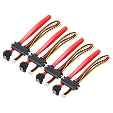 30cm PH2.0 4 Pin to SATA 7+15 Pin Power Cable, 4 Pack 90 Degree SATA Right Angle picture