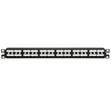 Panduit CPP48HDWBLY Mini-Com 48-Port Patch Panel 1 RU Rack Black picture