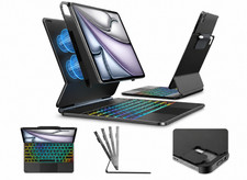 🆕 NEW Typecase EDGE+ iPad Air 13 Pro 12.9 Keyboard Case Backlit Trackpad Black picture