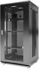22U Wall Mount Server Rack Locking Network Cabinet Data IT Enclosure VENTED Door picture