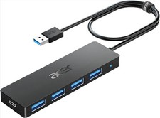 Acer USB Hub 4 Ports, Multiple USB 3.0 Hub, USBA Splitter for Laptop with Typ... picture