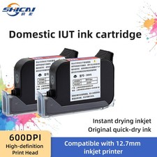 3 PCS TIJ 2.5 12.7mm Solvent Ink Cartridge for Handheld & Online Coding Machine picture