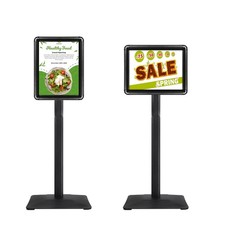 Sign Holder Stand, Heavy-Duty 8.5x11 Inch Aluminum Floor Stand for Posters & ... picture