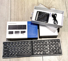RoHS Foldable Bluetooth Keyboard FK328 Numpad USB Charge Ultra Slim New picture