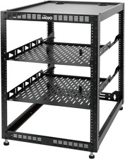 16U Open Frame Network Rack for IT & AV Gear, AV Rack Floor Standing or Wall Mou picture