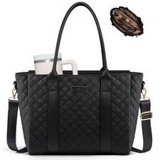 Best LOVEVOOK Teacher Tote Bag for Women, Quilted Work Nurse Laptop Bag, Large picture