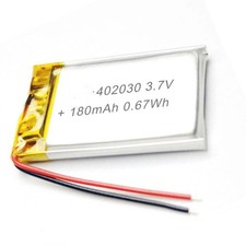 2pcs 3.7V 180mAh 402030 Li-Polymer Li Lipo Battery For MP3 LAPTOP MOBILE POWER picture