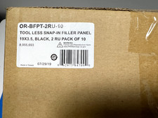 Legrand OR-BFPT-2RU-10.  Tool-less Snap in Filler Panel 2RU Pack Of 10 picture