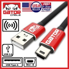 Mini USB to USB-A Cable Mini-B 5-Pin Data Sync Charging for Camera GPS Dash Cam picture