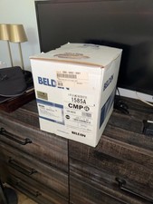 250 FT Belden 1585A 4-Pair 24 AWG Cable Plenum-CMP PVC-LS,, Gray Cat5E Rated picture