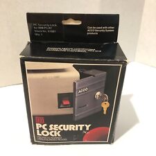 ACCO PC Security Lock Vintage 1985, IBM Micro Computer, See Pics picture