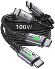 INIU USB-C to Cable, [3.3ft, 2-Pack] Type C Charging 3.3ft+3.3ft, Black  picture