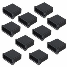 20Pcs Replacement USB Male Plug Caps Protect Cover Anti-dust Lids Plastic Black picture