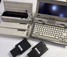 RARE VINTAGE IBM PC CONVERTIBLE 5140 WORKING w/PRINTER, 2 Batteries & EXTRAS picture