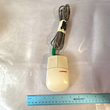 Vintage Compaq MUS9J-N PS/2 Mechanical Ball Mouse 286231-001 Beige Untested picture