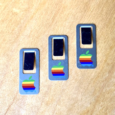 Vintage Apple Computer Rainbow Logo Metal Paper Clips (17) Macintosh NEVER USED picture