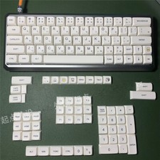 Japanese Simple White XDA Keycap PBT 120 Keycaps Dye-sub for Cherry MX Keyboard  picture