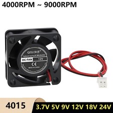 4015 High Speed Mini Square DC Brushless Cooling Fan 3.7V 5V 9V 12V 18V 24V 40mm picture