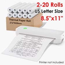 2-20 Rolls A4 Thermal Printer Paper 8.5