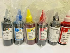 6x100ml Premium Refill Ink KCMY Red Gray for Canon Epson 6-colors Printer picture