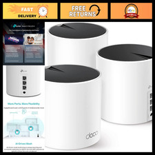WiFi 6 Mesh System AX3000, Deco X55 (3-Pack) - High-Speed Home Network Solution picture
