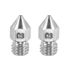 MK8 Nozzles 0.3mm 3D Printer Extruder Nozzle for 1.75mm Filament Pack of 2 picture