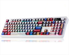 Wireless Mechanical Gaming Keyboard With Creamy Keycaps And Tft Display picture