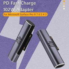 102W Type-C PD Fast Adapter Converter For Microsoft Surface Pro 7/6/5/4/3 USB-C picture