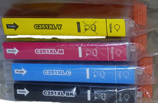 Canon Pixma C-251 XL Compatible Ink Cartridges Cyan Magenta Yellow Blk Set of 4 picture