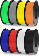 ELEGOO 250G PLA 3D Printer Filament Bundle 1.75Mm, 8 Colors Dimensional picture