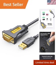 6ft USB to Serial Adapter, Serial to USB Adapter DB9 Male 9 Pin with PL2303 C... picture