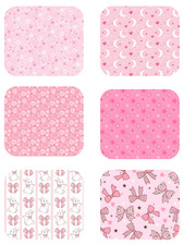 PINK HEARTS BOWS LOVE VALENTINE FLORAL THEMED MOUSE PAD MOUSEPAD 9 X 7 picture