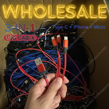3 IN 1 Fast Charging Cable Universal Multi Function Cell Phone Charger Cord LOT picture