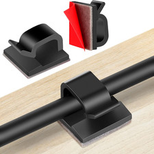 60 Pzs Clips Adhesivos para Cables Organizadores de Pared Escritorio Cables picture