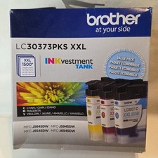 NEW GENUINE - BROTHER LC30373PKS XXL COLOR INK CARTRIDGES LC3037 - 07/2027 picture