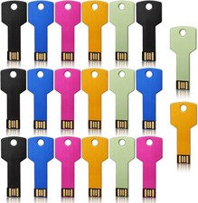 Lot USB 2.0 5/10/100PCS 32GB Metal Key Model Flash Drive Memory Stick Multicolor picture