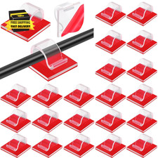 60 Pieces Mini Cable Clips Self Adhesive Light Clips Light Hooks Wire Cable Orga picture