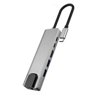 6in1 USB-C Hub Multi-port Adapter USB Type C Hub Adapter Dock with 4K HDMI-compa picture