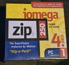 Iomega 250MB Zip Disks PC Formatted- Pack of 4 picture