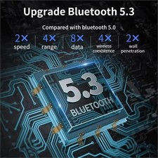 High-Speed USB Bluetooth 5.4 Dongle for PC - Connect Up to 7 Devices at Once picture