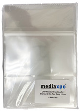 OPP Clear Resealable Plastic Wrap Bag CD DVD Blu-Ray Cases (All Sizes) Lot picture