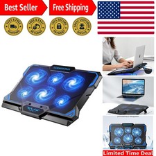 Ultra Slim Laptop Cooling Pad with 6 Quiet LED Fans for 15.6-17 Inch Laptops picture