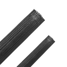 50ft - 1/2 Inch & 1/4 Inch Expandable Braided Cable Sleeve, Braided Wire Slee... picture