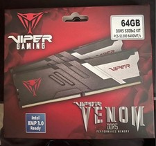 Patriot Viper Venom 64GB (2x32GB) DDR5 6400 (PC5 51200 Desktop Gaming Memory C32 picture