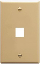 ICC Classic Faceplate with 1 Port for EZ/HD Style in Single Gang, Ivory picture