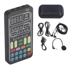 Voice Changer Set, I9 Multifunction Portable Recording Mini Sound Card, 8... picture